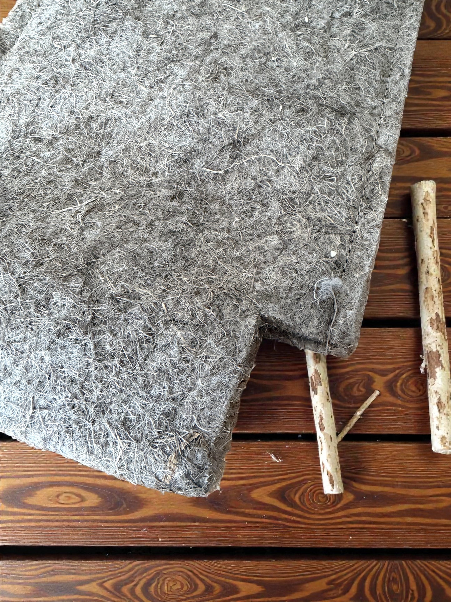 Hemp Fiber Wine Bottle Bag – Reusable Felt Bottle Tote with Handle