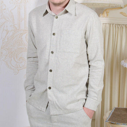 Hemp Shirt/100% Hemp Handwoven/Hemp cloth/Mens shirt/Organic cloth/hemp clothing/organic/vegan