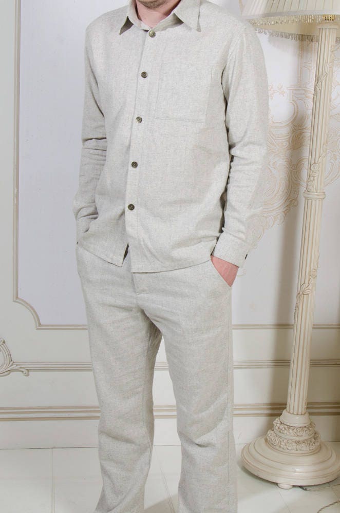 Hemp Shirt/100% Hemp Handwoven/Hemp cloth/Mens shirt/Organic cloth/hemp clothing/organic/vegan