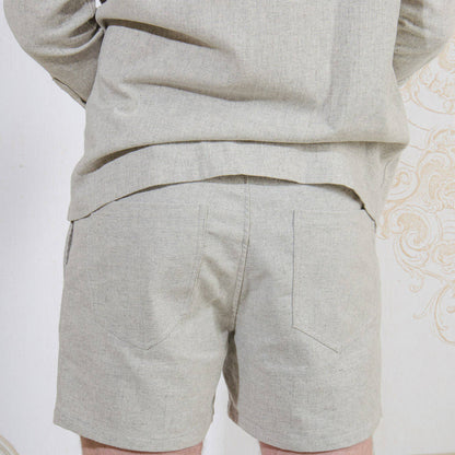 Handmade hemp shorts, Mens clothing of weed cloth