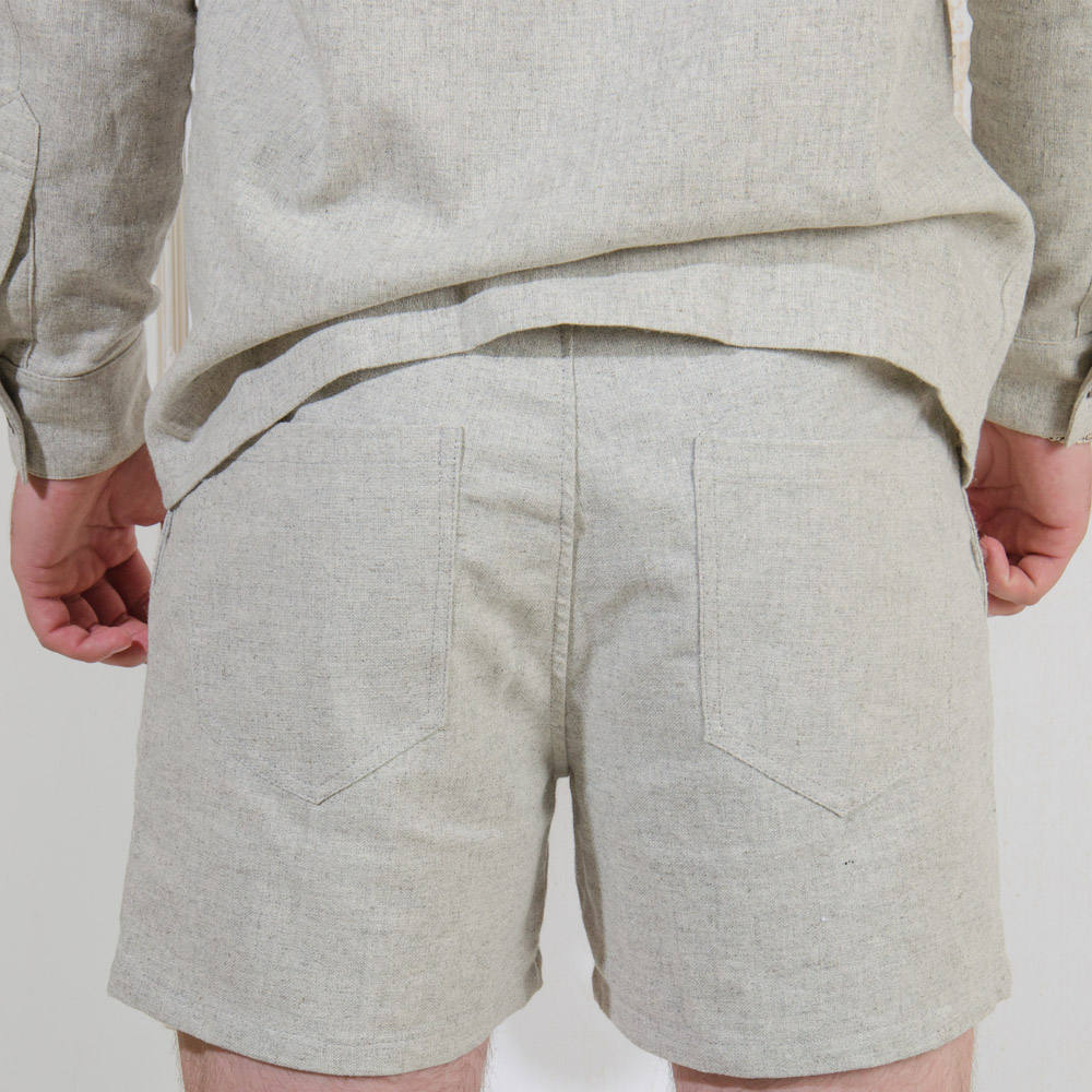 Handmade hemp shorts, Mens clothing of weed cloth