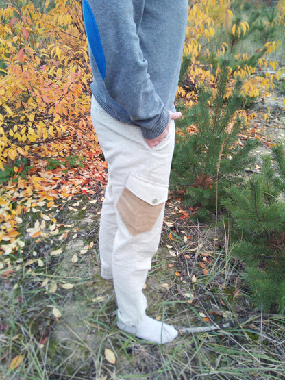 Hemp pants/hemp cloth/hemp clothing/mens pants/oversized pants/Organic pants/ hemp/ hand made/ Vegan cloth/ Natural cloth/ Organic cloth/