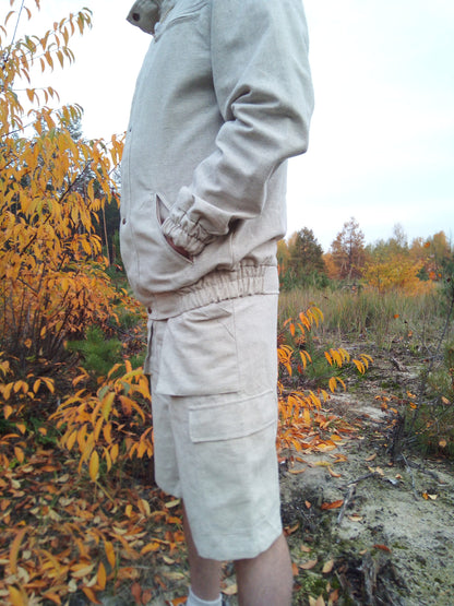 Men's hemp shorts, Hemp clothing, Organic clothing for any time, Vegan shorts with uv protection