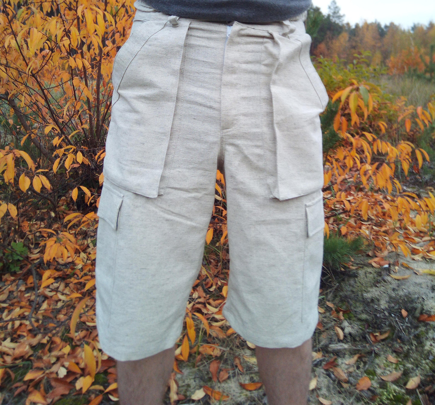 Men's hemp shorts, Hemp clothing, Organic clothing for any time, Vegan shorts with uv protection