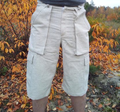 Men's hemp shorts, Hemp clothing, Organic clothing for any time, Vegan shorts with uv protection