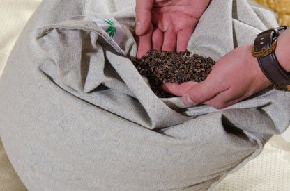 Buckwheat pillow with hemp top, Massage Orthopedic insert