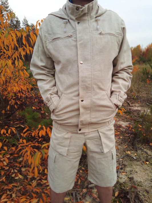 Hemp jacket/Hemp clothes/Organic clothes/Hemp/Men Jacket/Designer Jacket/eco clothes/Hand made/Jacket/Vegan fashion/Hemp fashion/Clothing/