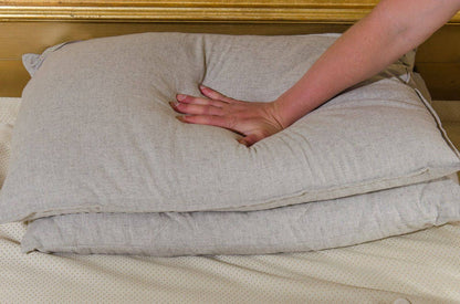 Buckwheat pillow with hemp top, Massage Orthopedic insert
