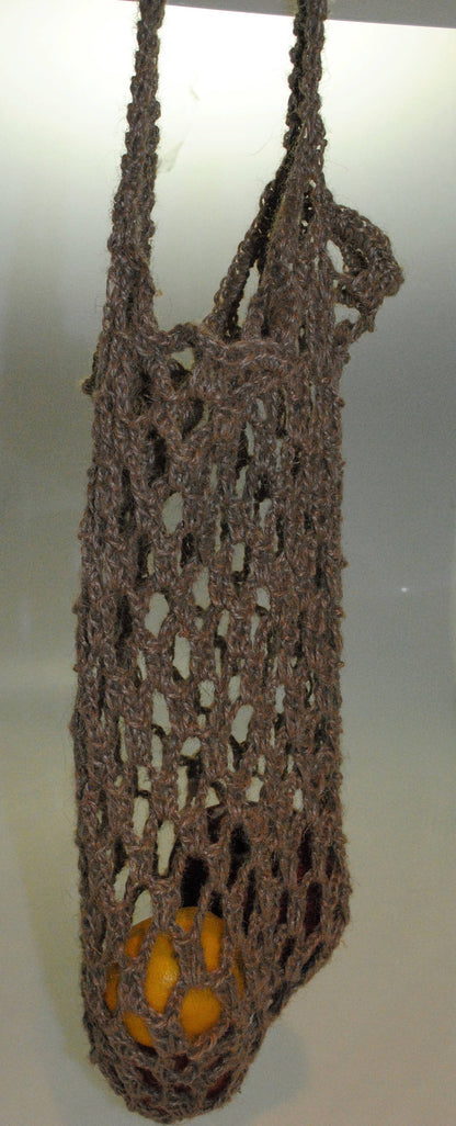 Hemp knit bag transparent, Use as market bag or to take some products to the beach