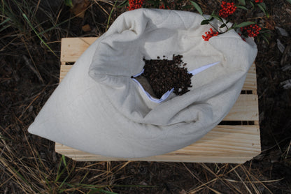 Hemp pillow with buckwheat husk, Strong massage cushion