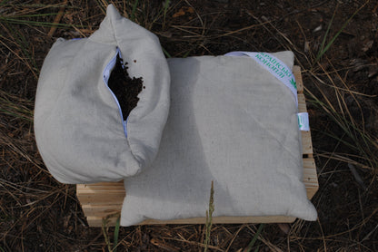 Hemp pillow with buckwheat husk, Strong massage cushion