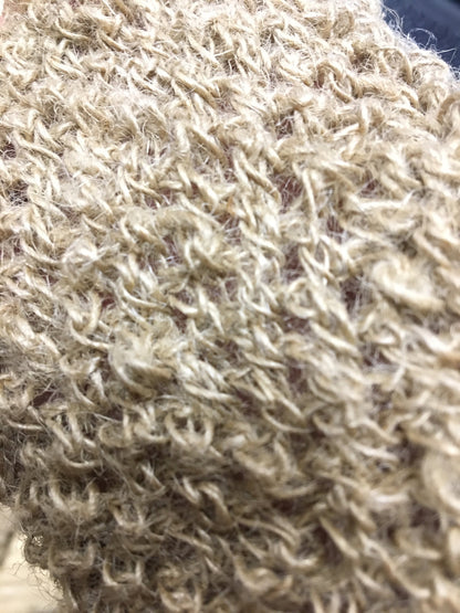 Hemp mittens, knitted mittens unisex