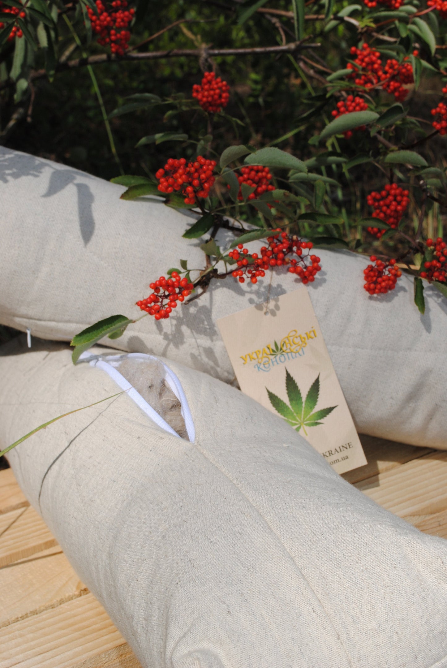 Buckwheat hulls inside hemp pillow, Hemp headrest, Organic Throw Pillow filled with Buckwheat hulls