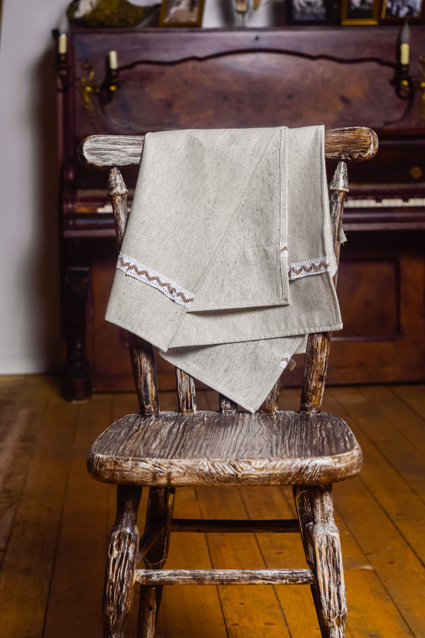 Hemp bath towel made of natural hemp fabric