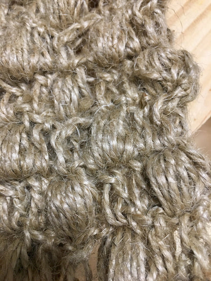 Organic Hemp back scrubber, Washcloth with exfoliating massage effect