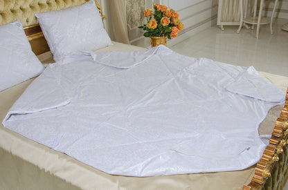 Hemp bedding set,Cotton blanket and two pillows, hemp fiber inside this bedding