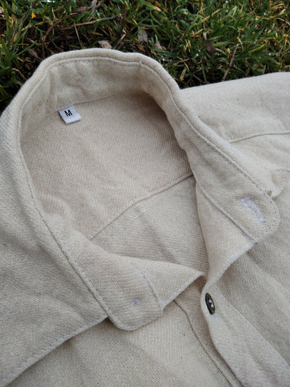 Mens hemp Shirt, Mens shirt made of weed cloth, Organic cloth in hemp clothing