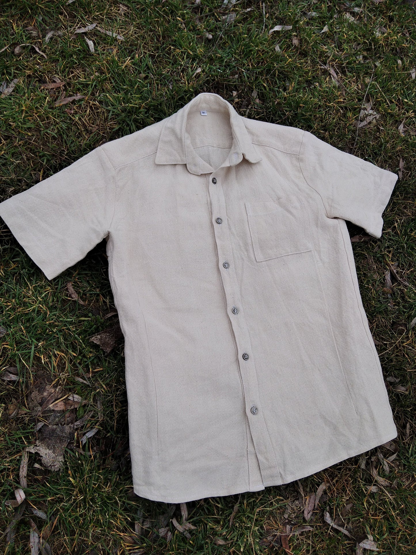Mens hemp Shirt, Mens shirt made of weed cloth, Organic cloth in hemp clothing