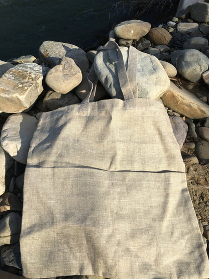 Organic hemp bag - messenger bag, Tote bag