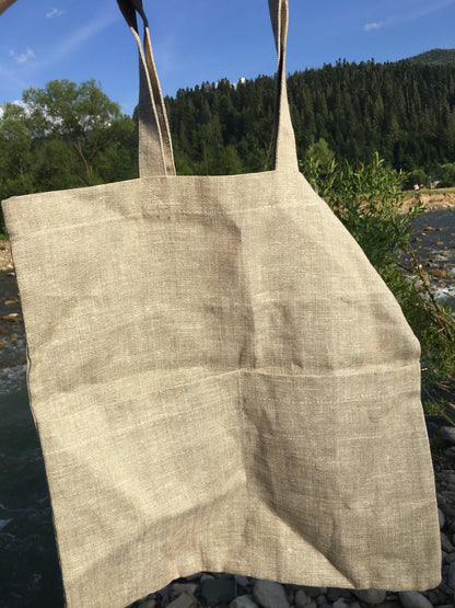 Organic hemp bag - messenger bag, Tote bag
