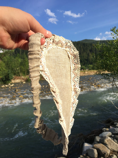 Hemp sleep mask unisex, Organic natural cloth