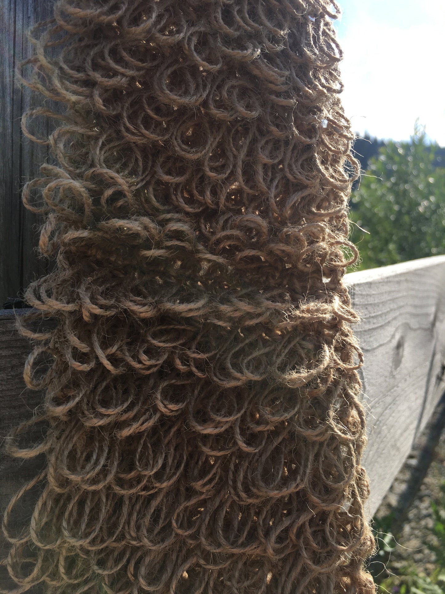 Hemp back scrubber - spa scrubby