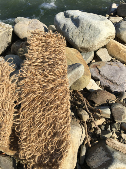 Hemp back scrubber - spa scrubby