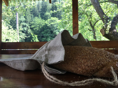 Hemp Bread Bag, Drawstring Bag Set