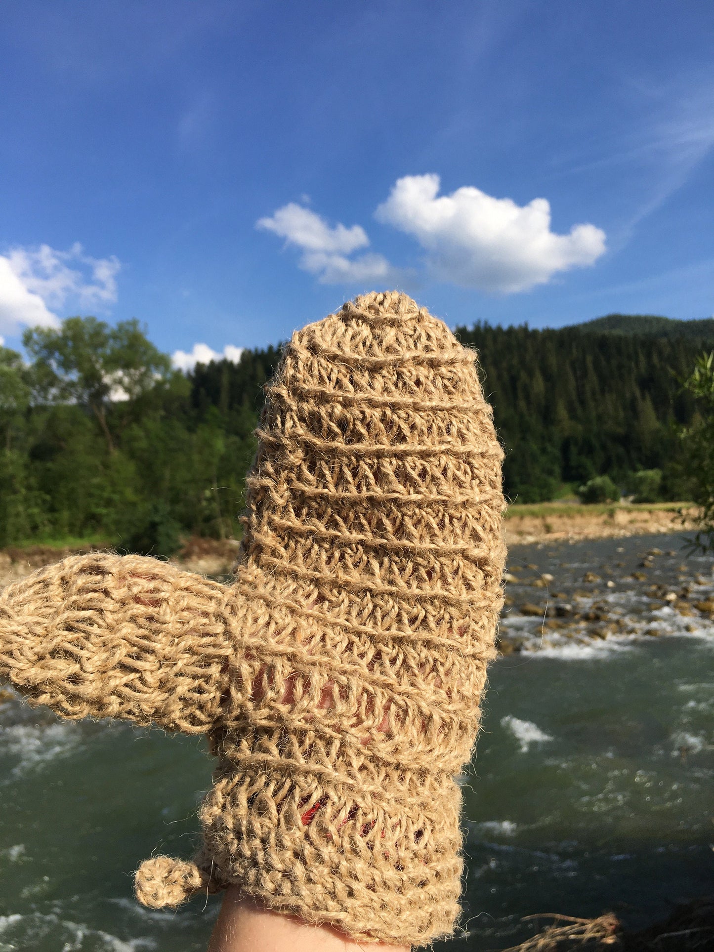 Hemp organic bath sponge, Exfoliating massage circulation and skin care sponge glove