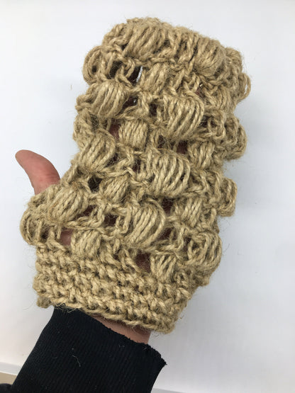 Hemp knitted washcloth, hemp yarn crochet sponge, Crochet gift for bath