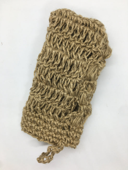 Exfoliating cloth, Hemp handmade washcloth, Crochet natural hemp, Antibacterial handmade gloves