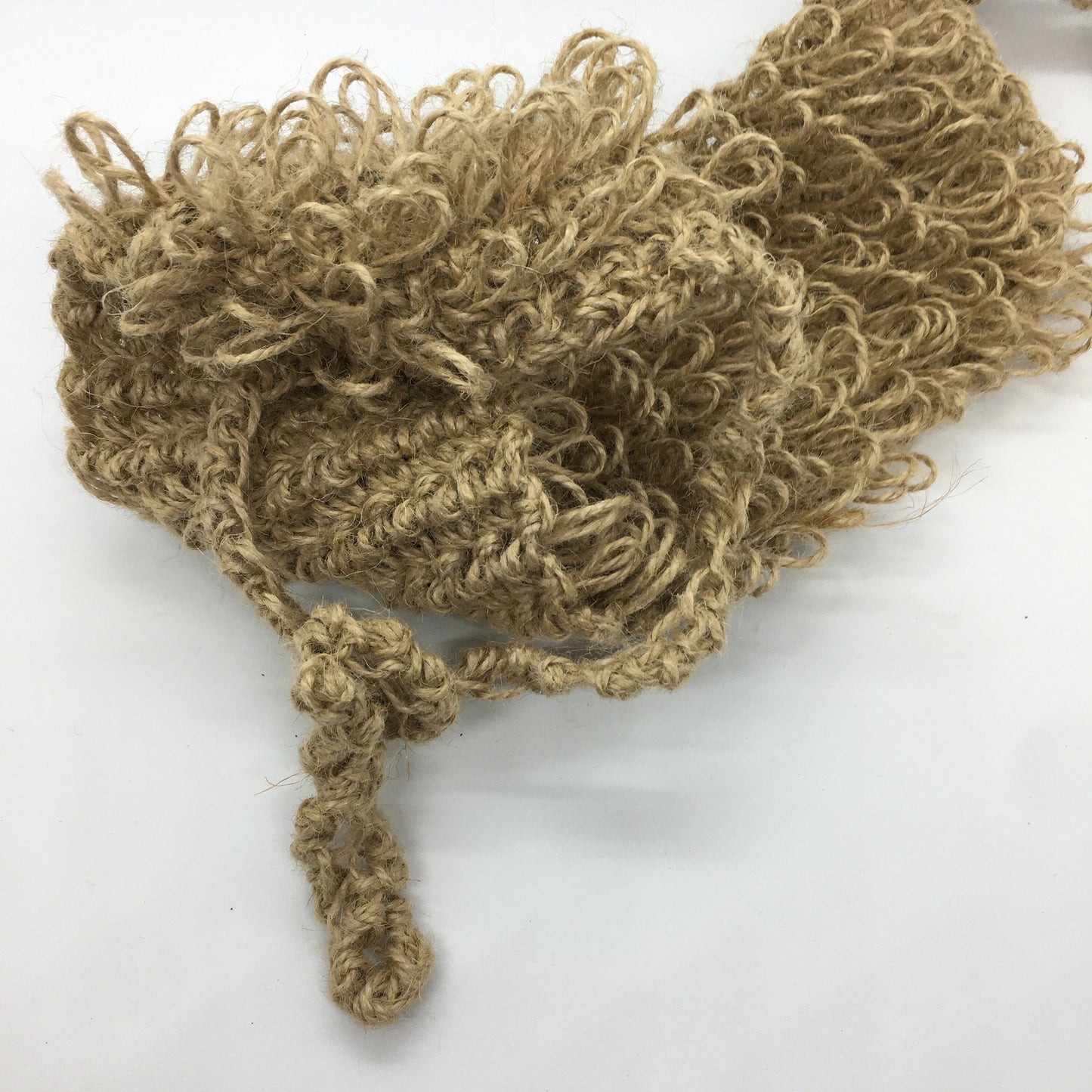 Organic hemp back scratcher, Crochet washcloth