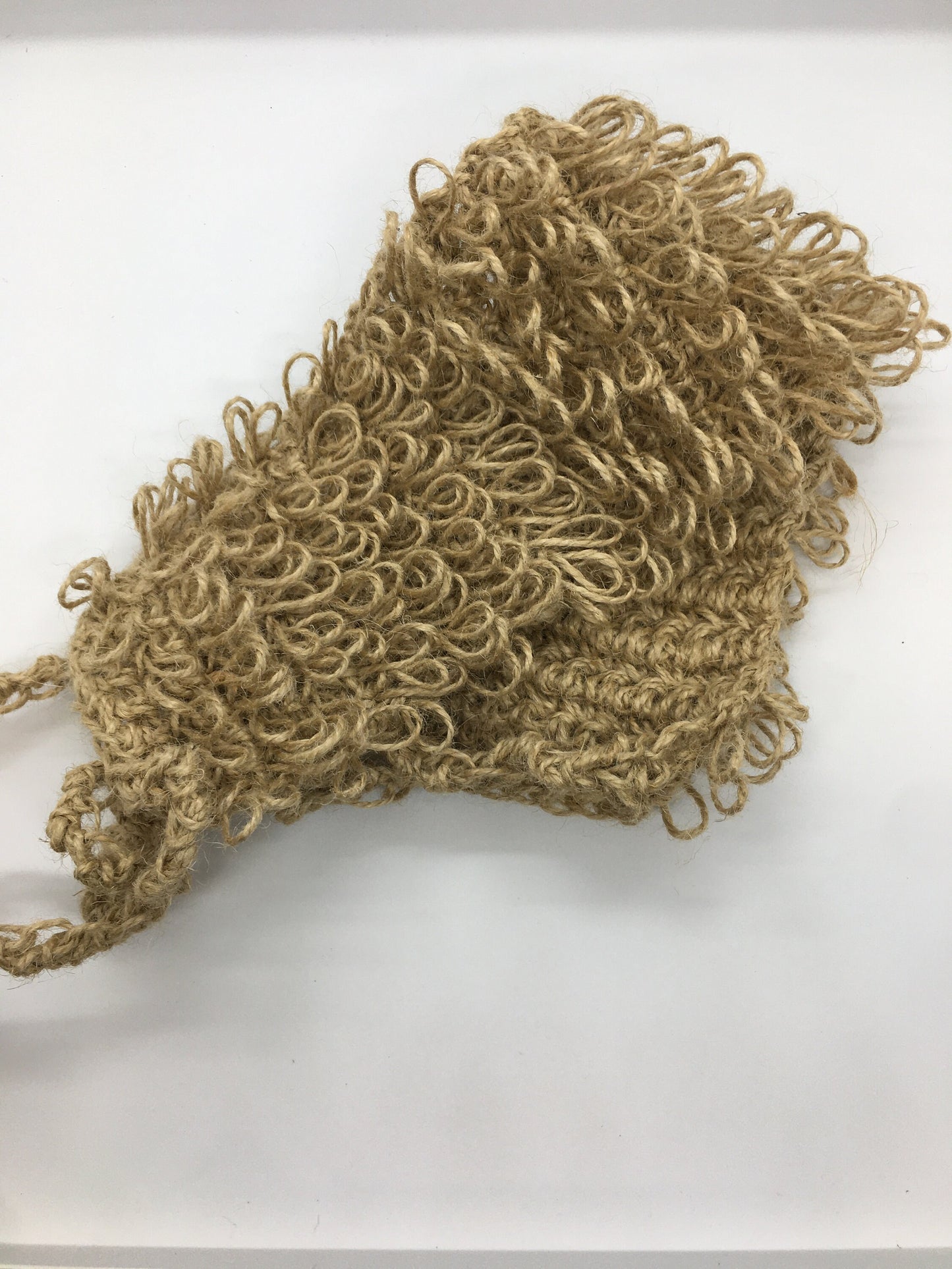 Organic hemp back scratcher, Crochet washcloth