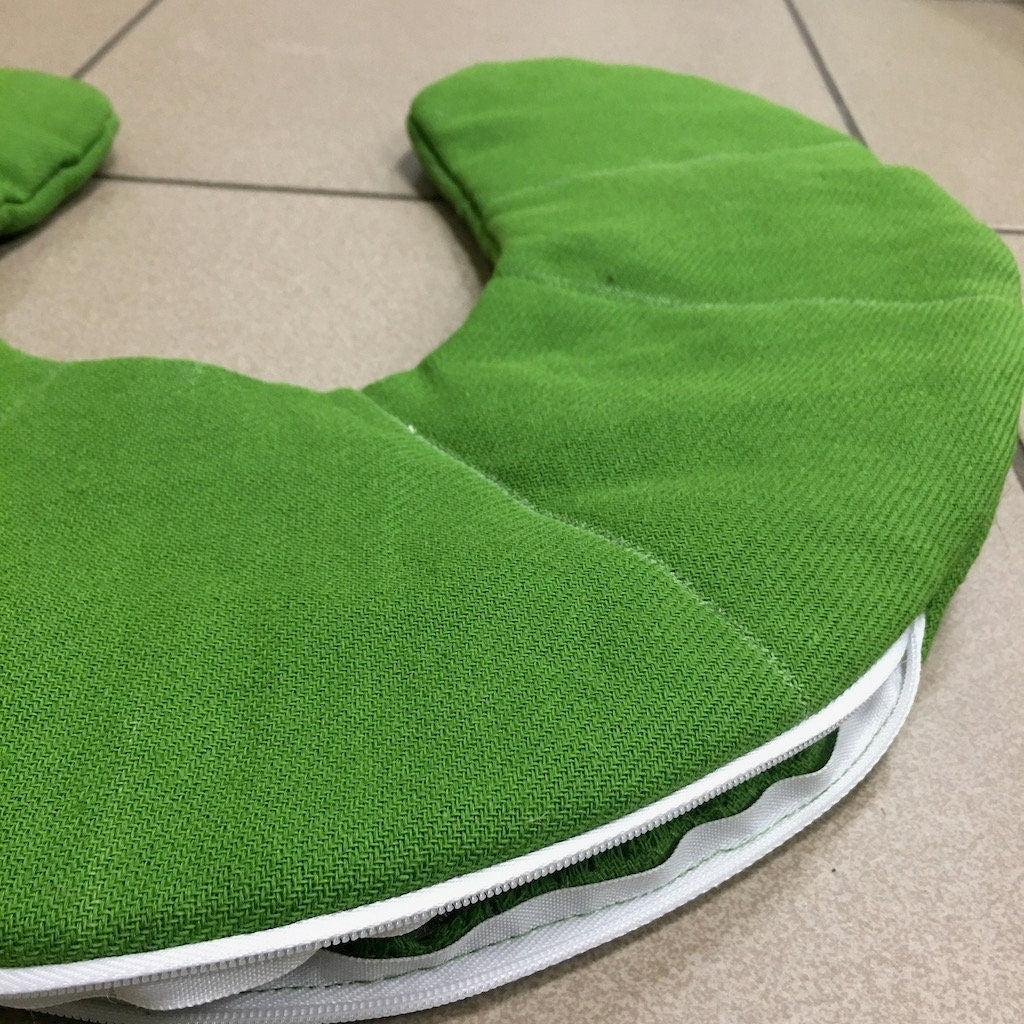SET of 2 Empty Hemp Travel Neck Pillows - Case for travel pillow