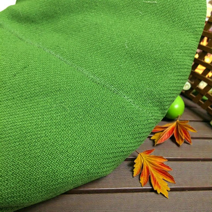 Refillable U-Shaped Neck Pillow Cover (Unfilled) – Green Hemp 180gsm, Zipper