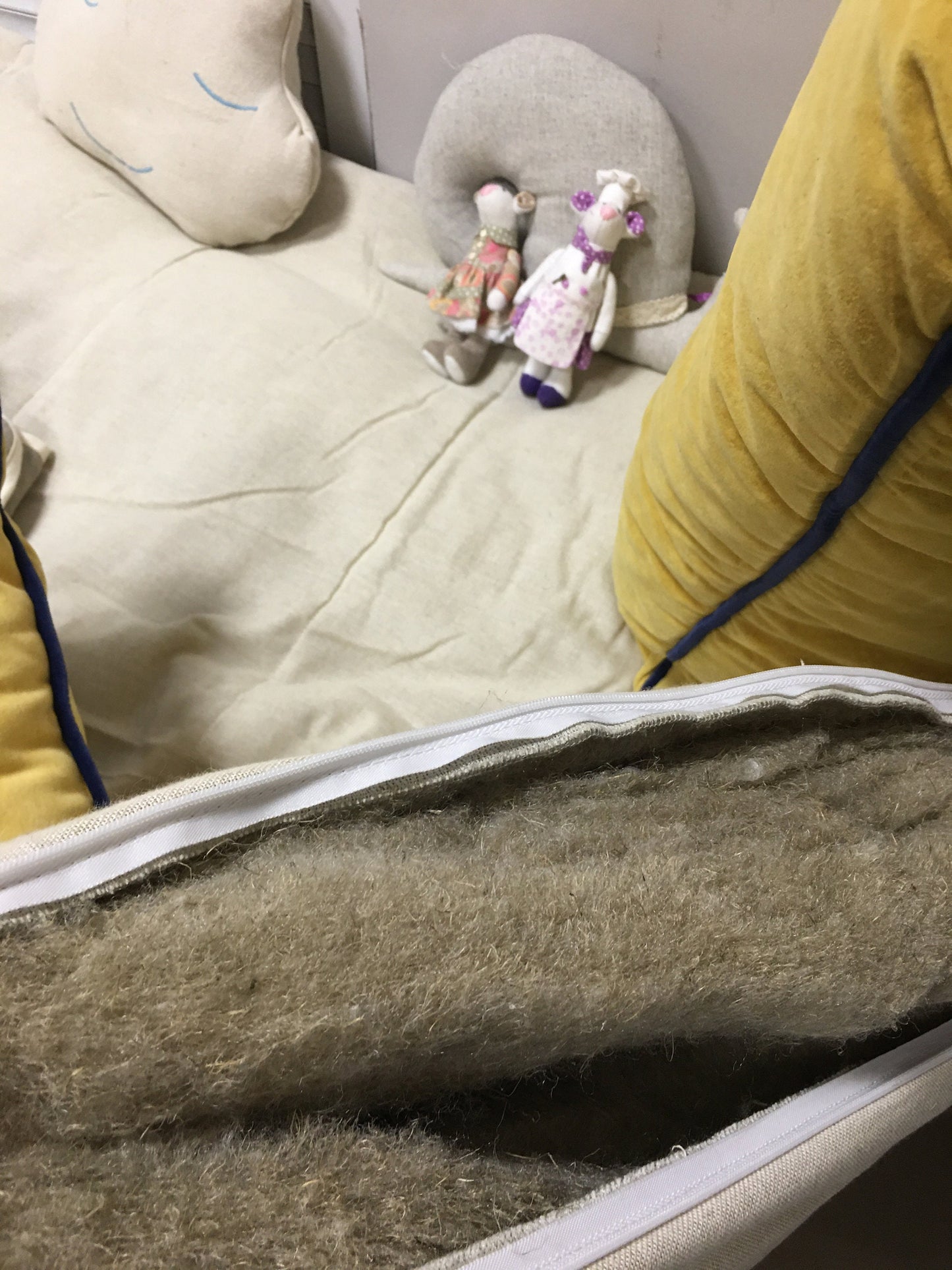 Organic hemp floor cushions with organic filler, Soft hemp sofa, Cannabis window seat cushion, Zafu & Zabuton