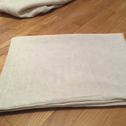 Set of hemp pillow with hemp filler and hemp pillowcase