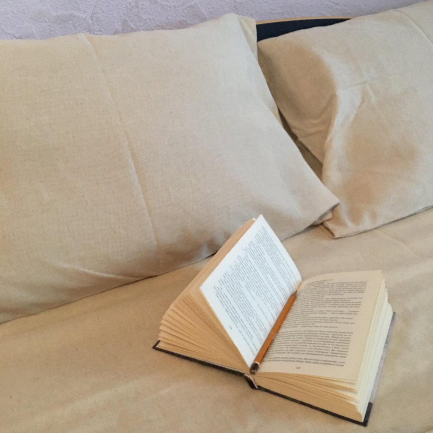 Hemp bedding set 3 pieces, 1 duvet cover and 2 pillowcases, Natural and antibacterial bedding