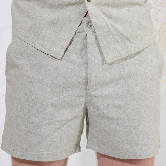 Handmade hemp shorts, Mens clothing of weed cloth, Cannabis wearing for summer or home