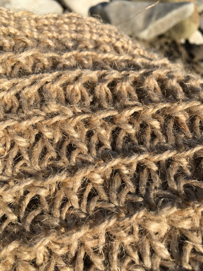 Organic bath sponge, Hemp yarn crochet washcloth, Set of organic gifts