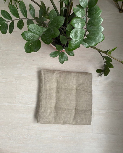 Hemp chair cushion with hemp filler and hemp cover