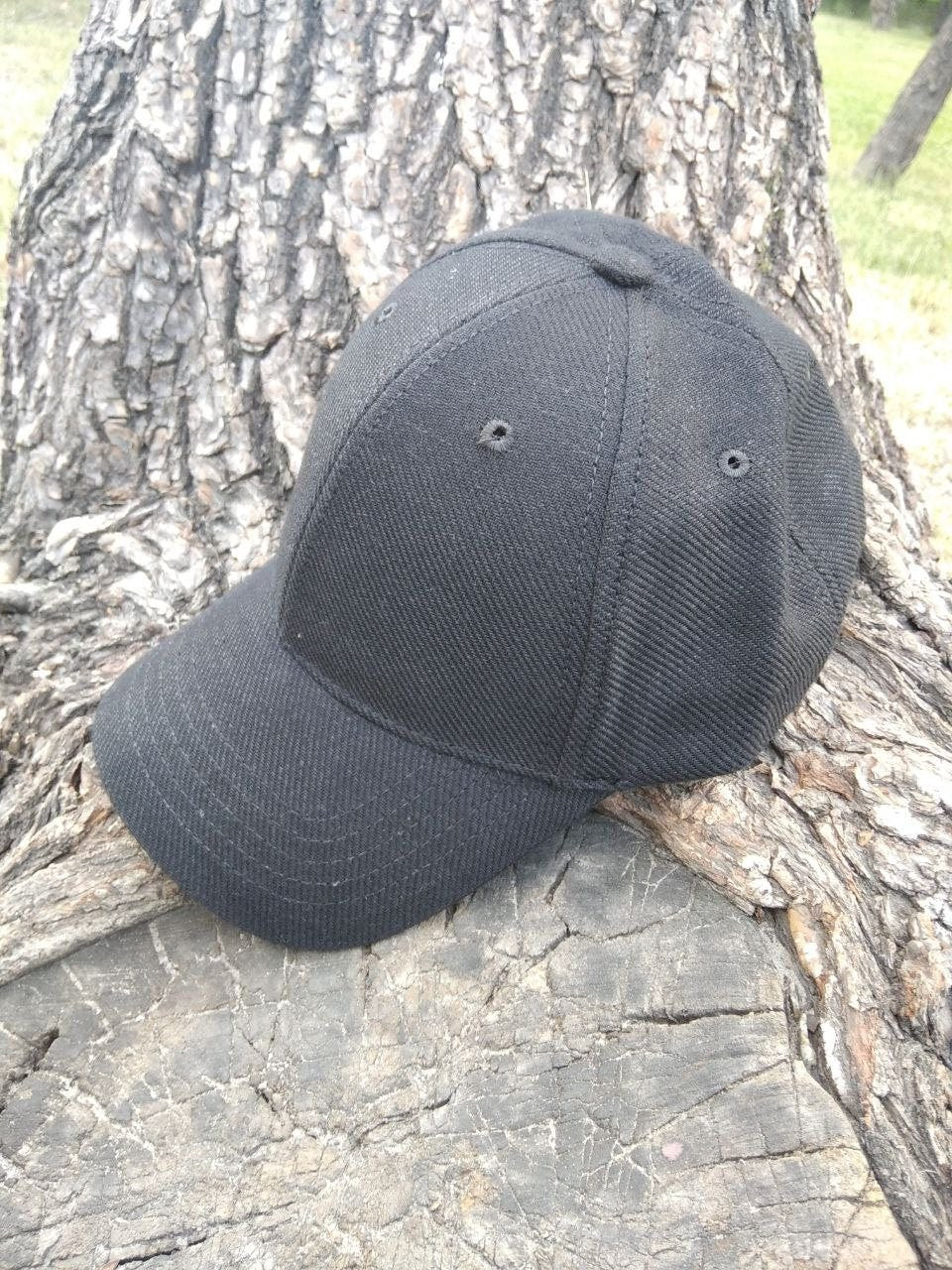 Hemp cap made of natural clothing, Marijuana baseball hat for men and women, Black cap