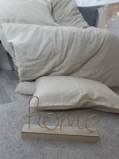 Hemp blanket and two hemp pillows