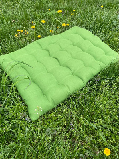 Hemp meditation set - yoga mat, yoga cushion and zafu with buckwheat husk