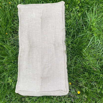 Hemp floor cushion with hemp filler