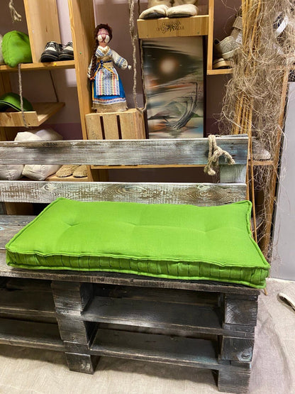 Hemp Bench Cushion with Natural Hemp Filler