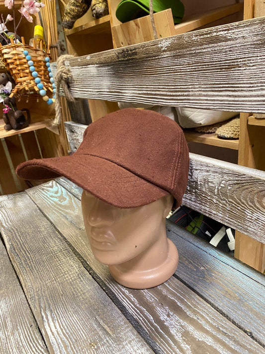 Brown hemp cap