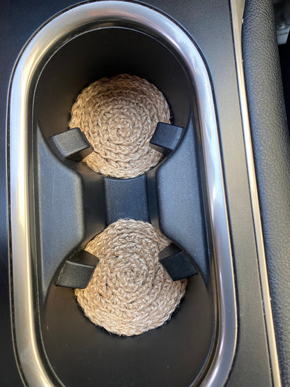 Hemp car coaster