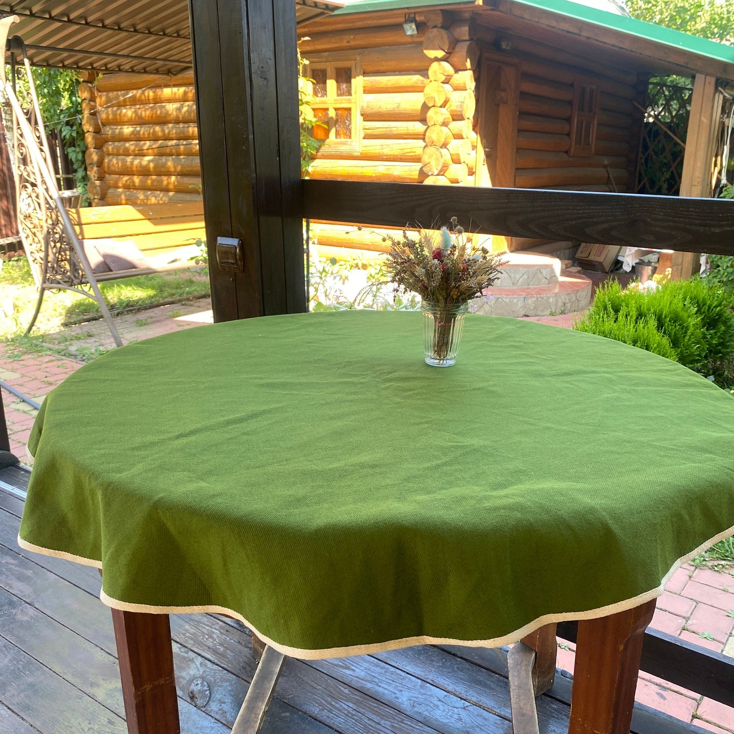 Hemp tablecloth
