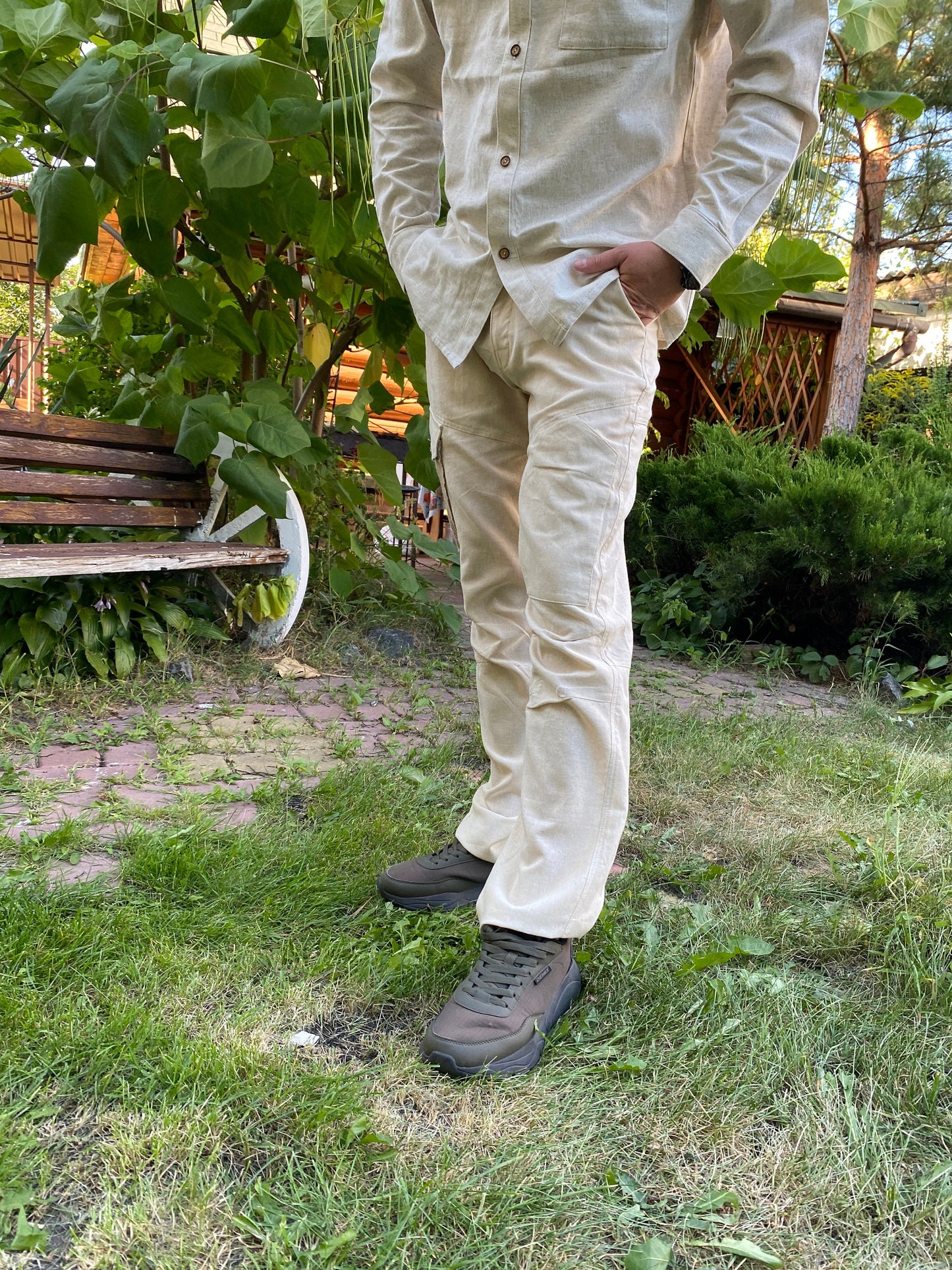 Hemp pants for man
